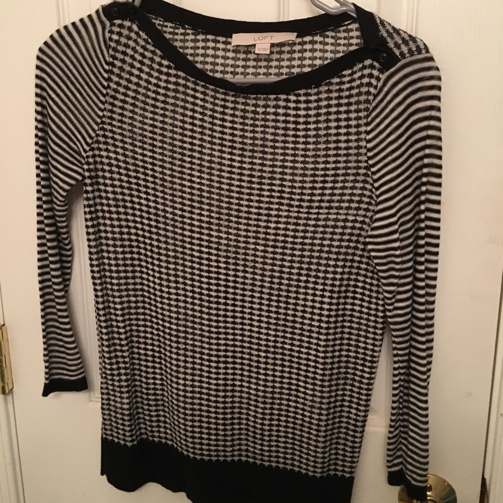 Black and white shirt